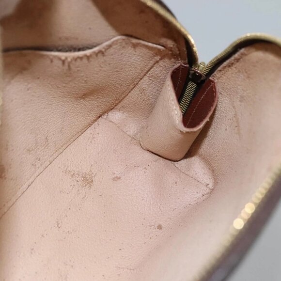 LOUIS VUITTON Monogram Trousse Demi Ronde Cosmetic Pouch M47520 LV Auth BA014 - Picture 12 of 16